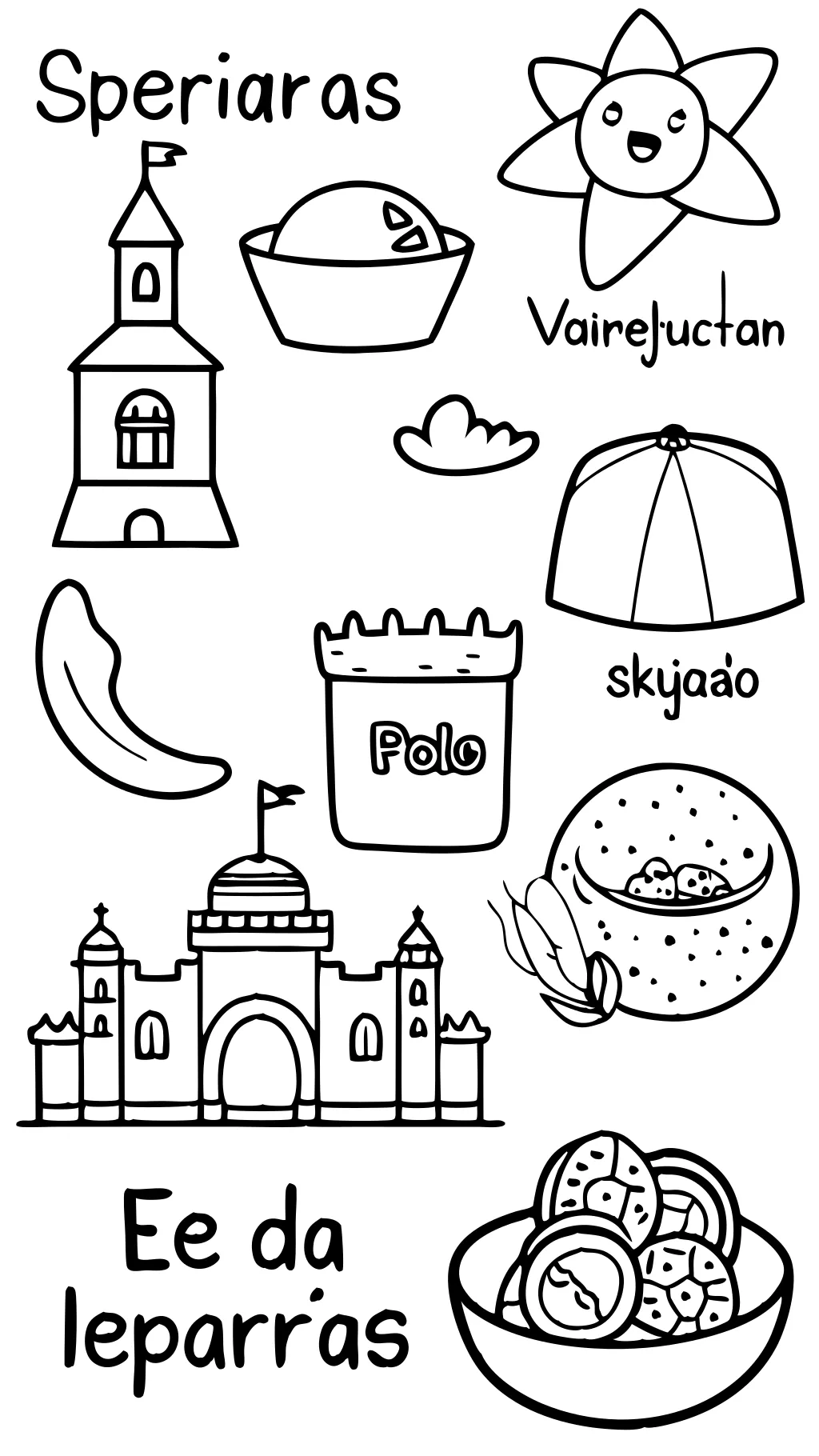 spanish language coloring pages